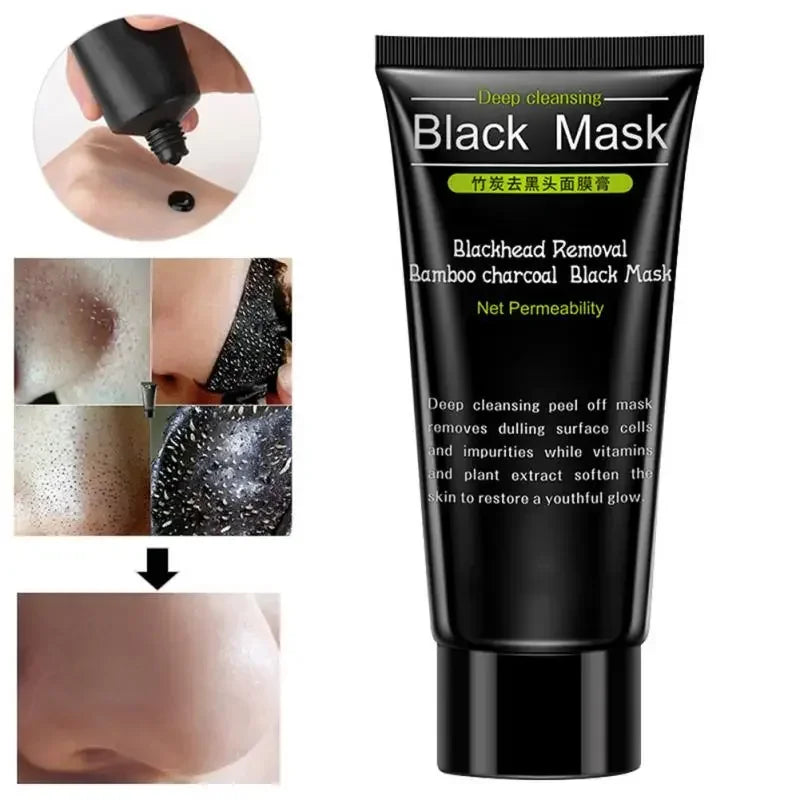 BIOAQUA Blackhead Remover Tearing Mask Deep Cleaning Skin Care Peel Off Masks Oil Control Deep Purifying Charcoal Black Mud Mask