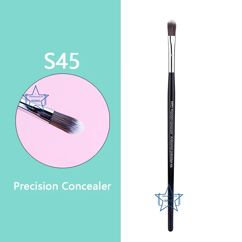 PRO  Precision Crease Brush Eyehadow Blending Brush Small Crease Makeup Brushes Horse Hair Tapered Crease Makeup Tool