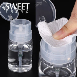 100 ml Nail Storage Refillable Bottles Empty Liquid Press Pump Dispenser Nail Art Polish Remover Cleaner Makeup Manicure Tools