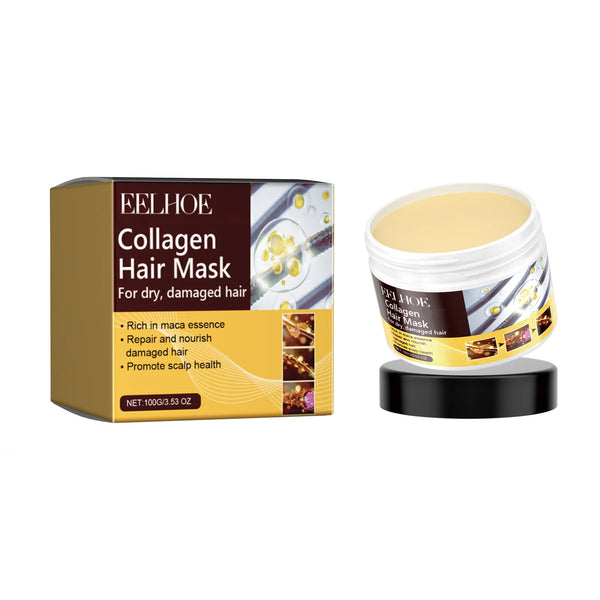 Collagen Hair Mask Professional Hair Scalp Treatment Cream Smoothing Straightening Soft Frizz Repair Damaged Hair Care Products